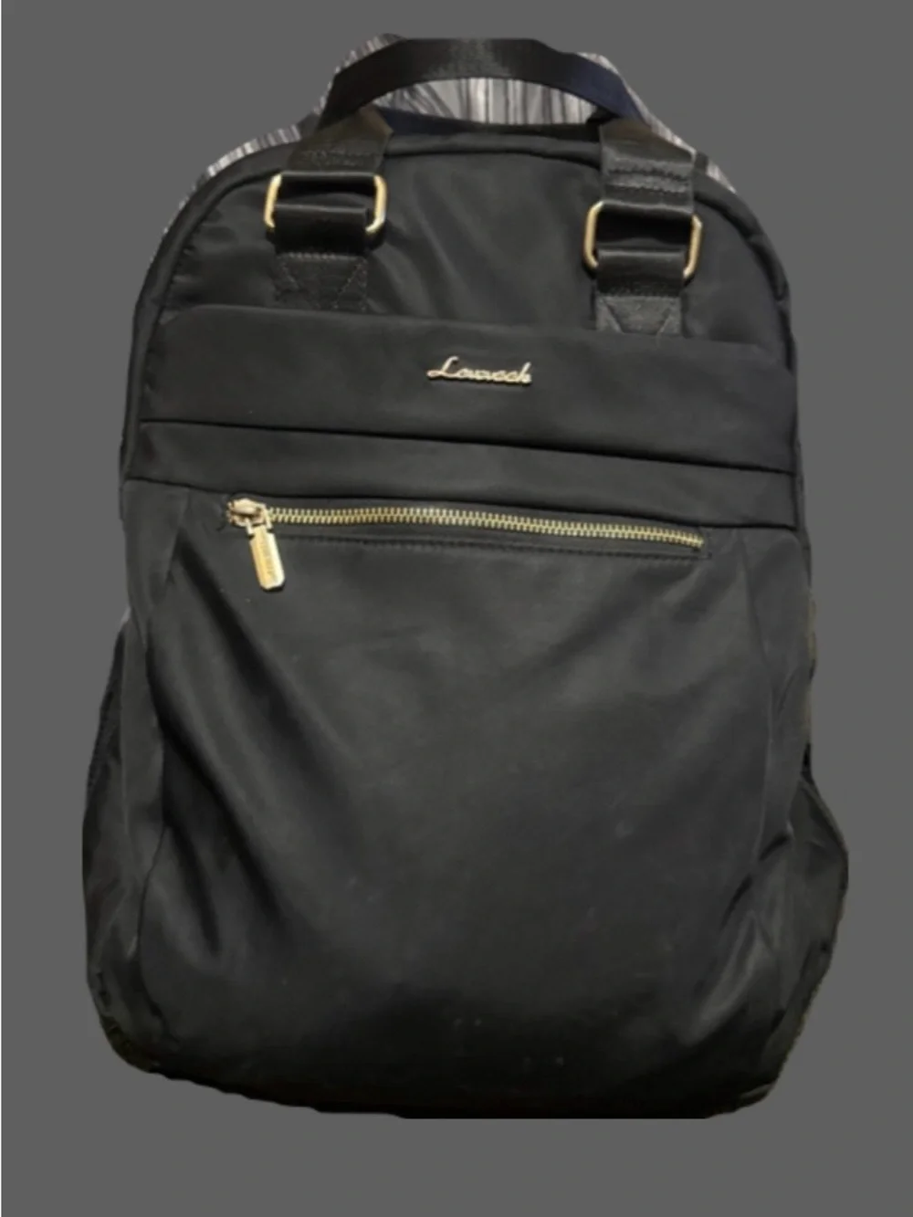 Lovevook Black Women's Everyday Backpack with Front Zip
